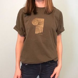 History Green Greek Monument Tshirt